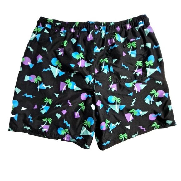 No Boundaries Men's Multicolor Hawaii Palm Mesh Lined Swim Trunks Size L (36/38) - Picture 5 of 10